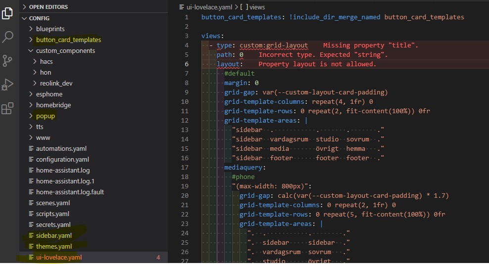 INSTALL.md instructions + ui-lovelace.yaml Missing Property title ...