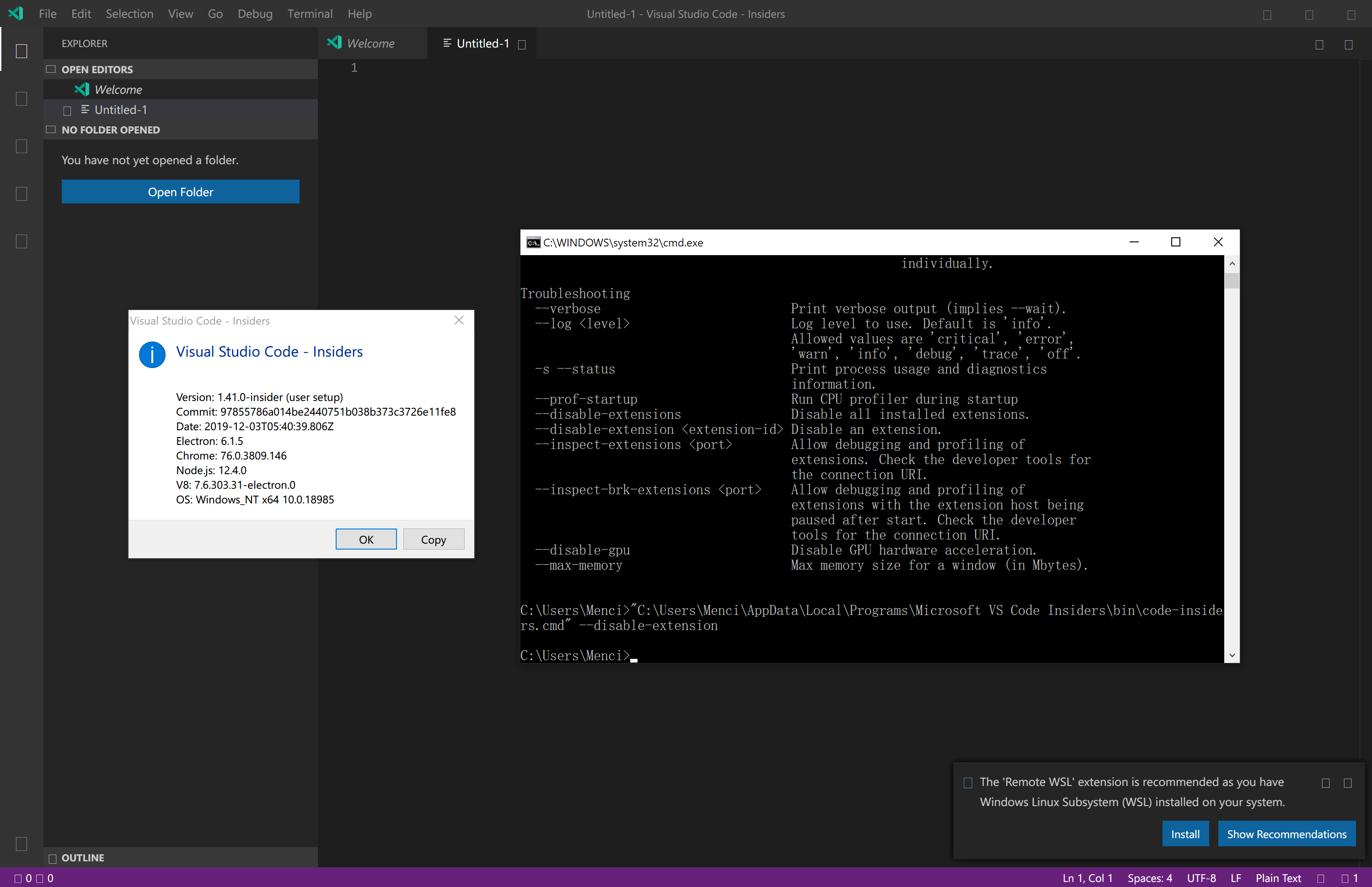 Almost ALL icons in UI are missing · Issue #85872 · microsoft/vscode ...