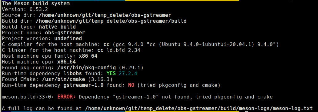 Build in Linux Mint fails? · Issue #77 · fzwoch/obs-gstreamer · GitHub