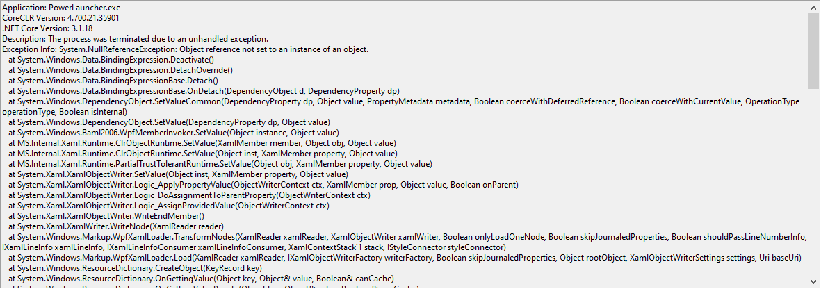 Exception on system shutdown/restart · Issue #13197 · microsoft ...