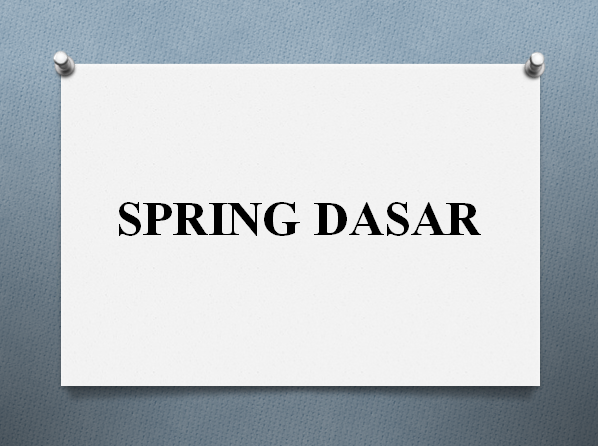 GitHub - MuhammadIqbal11/Belajar-Spring-Dasar