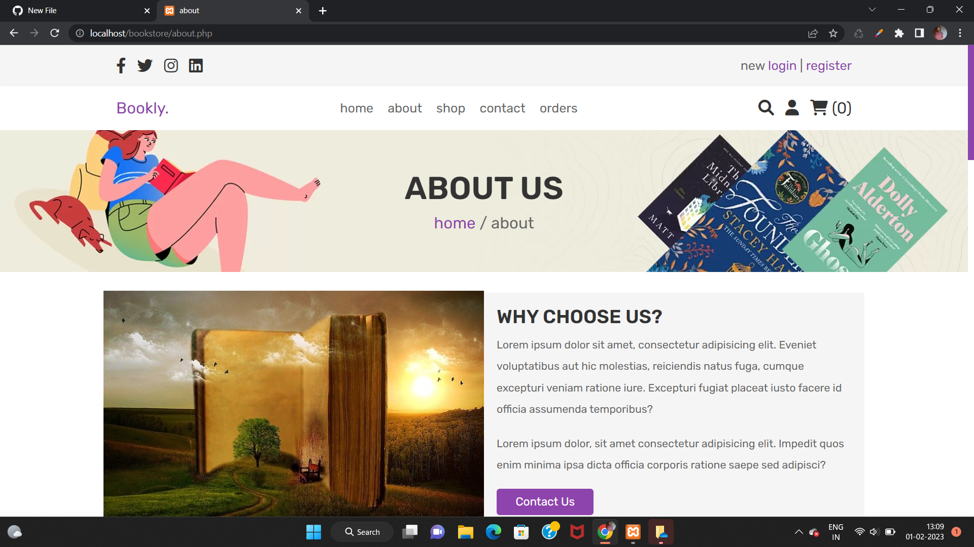GitHub - manojm8113/Book-store: Book store using Html , Css ...