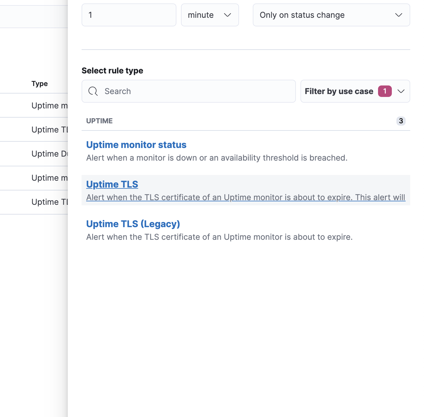 [Uptime] TLS and TLS Legacy rule types have inverted descriptions on