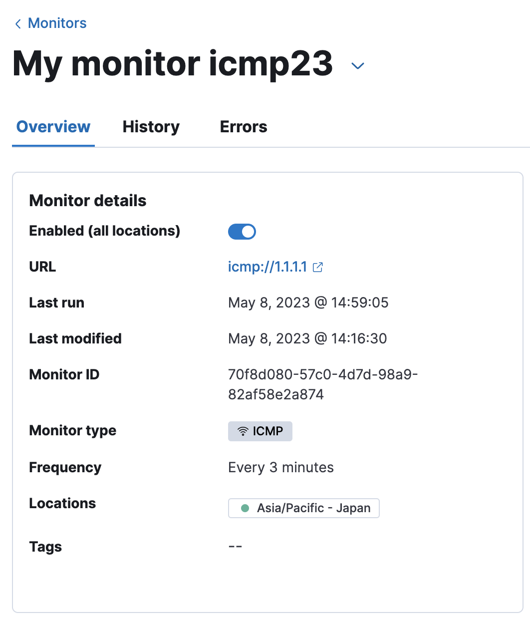 [Synthetics] Monitor ID in the ID is incorrectly showing the saved ...