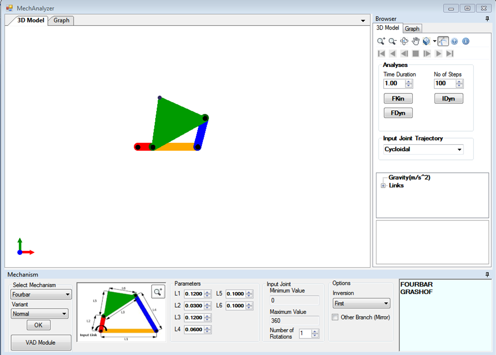 Chain Stack Simulation GitHub - Sellakumar1987/Ex.-No.-1.-SIMULATION-ANALYSIS-ON-FOUR-BAR ...