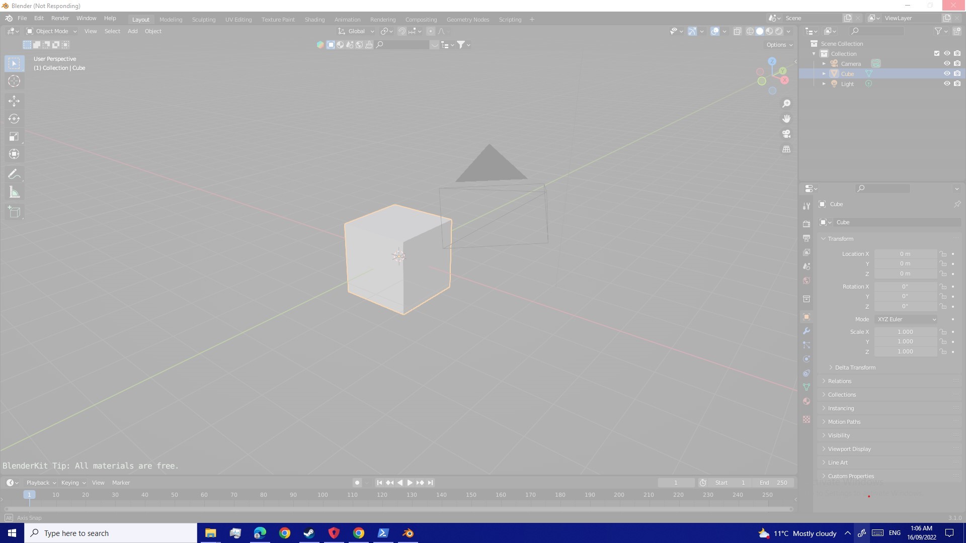 OSError [WinError 10014] on daemon start Blender Not responding when