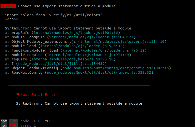 Nuxt Fatal Error · Issue #926 · nuxt/create-nuxt-app · GitHub
