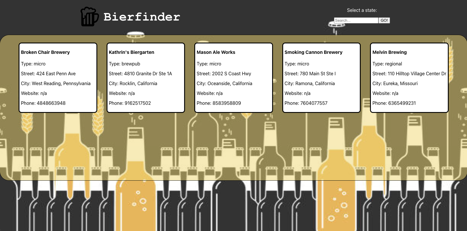 GitHub derekgithub2/bierfinder