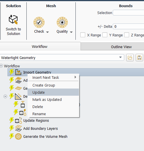 Syntax to Mark as updated in watertight workflow · Issue #1081 · ansys ...