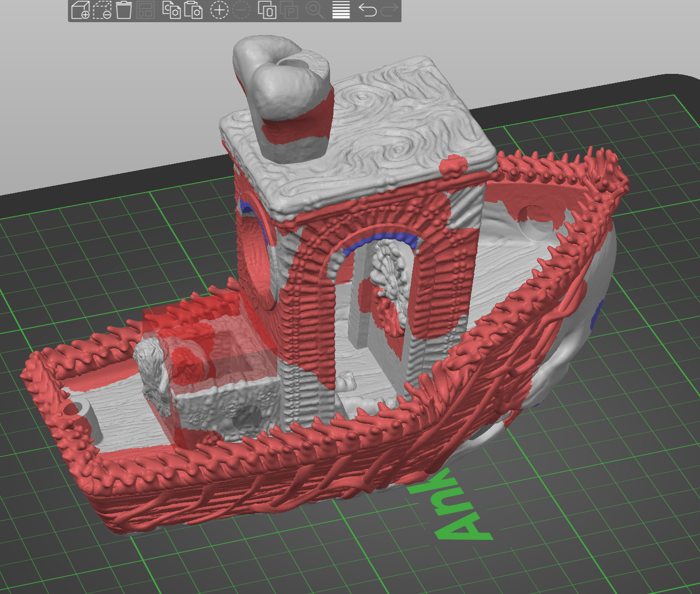 Automatic organic supports ignore support blockers. · Issue #10089 ...