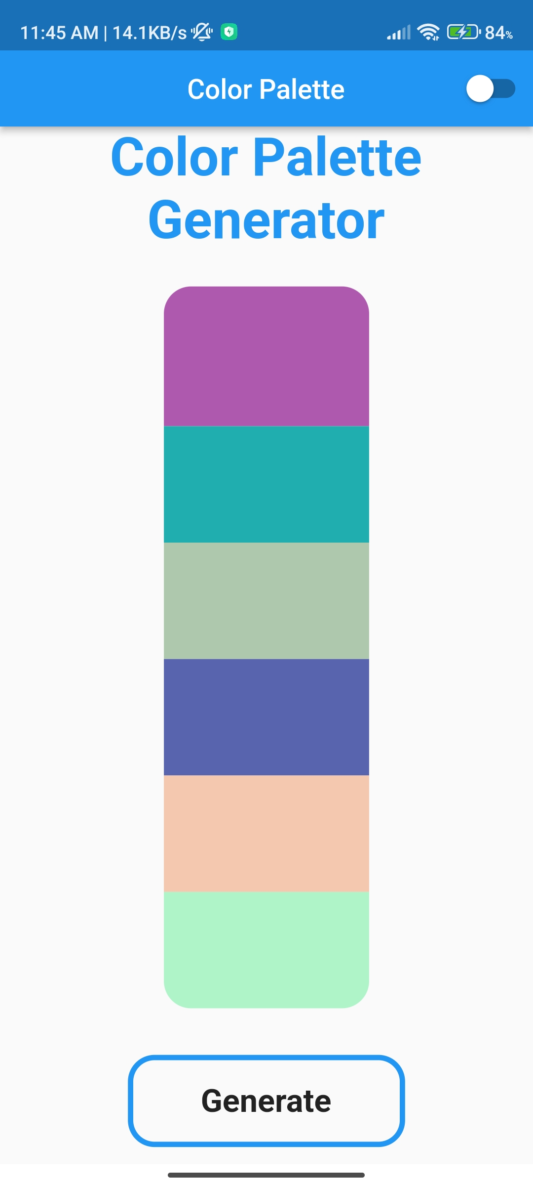 All Color Panel App GitHub - Sabhaya-Bhumit/Color_Panel_App