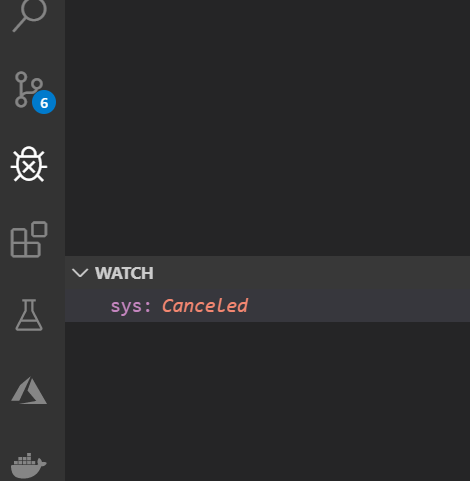 Debug console won't show interactive output and watches don't work ...