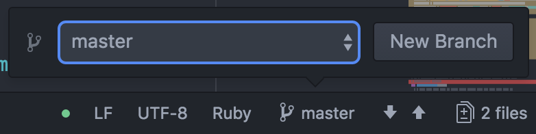 Switch Git Branches via Status Bar · Issue #137 · atom/status-bar · GitHub