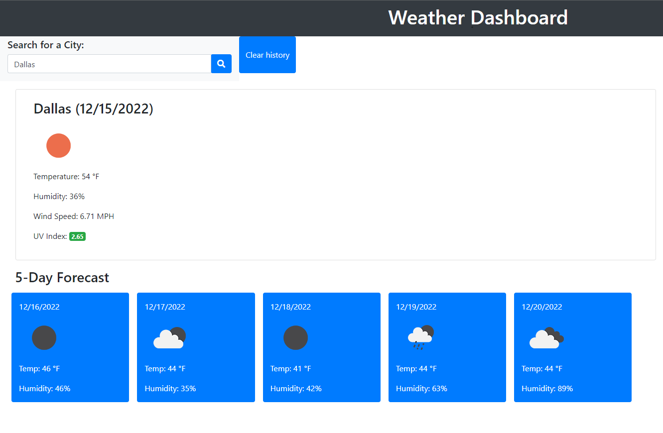 GitHub - PRamsey02/Weather-Dashboard