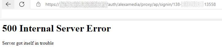 500 Internal Server Error - during Authentication after OTP ...
