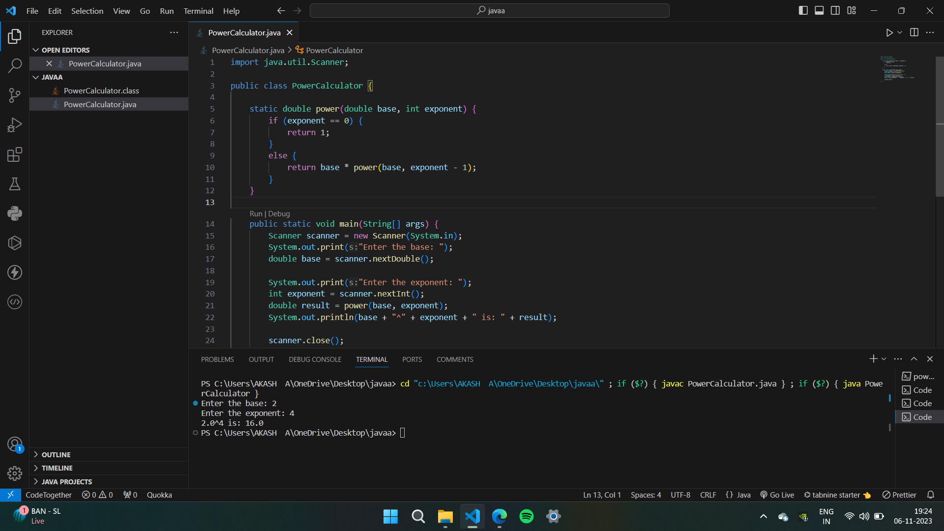Github 21002624 Ex 6 Create A Method To Calculate Power Of A Number Github 21002624 Ex 6 Create A Method To Calculate Power Of A Number