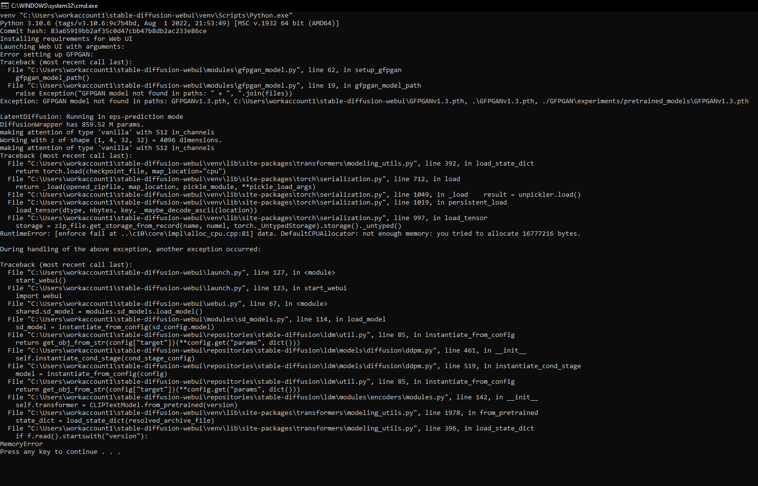 what is the problem? · Issue #656 · AUTOMATIC1111/stable-diffusion ...