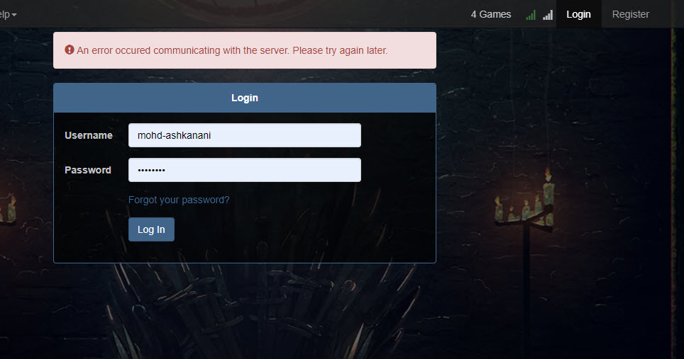 cant login · Issue #3306 · throneteki/throneteki · GitHub