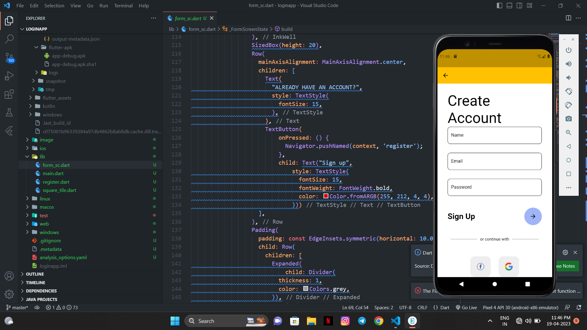 Flutter App Github GitHub - bhuvipr128/flutterloginapp