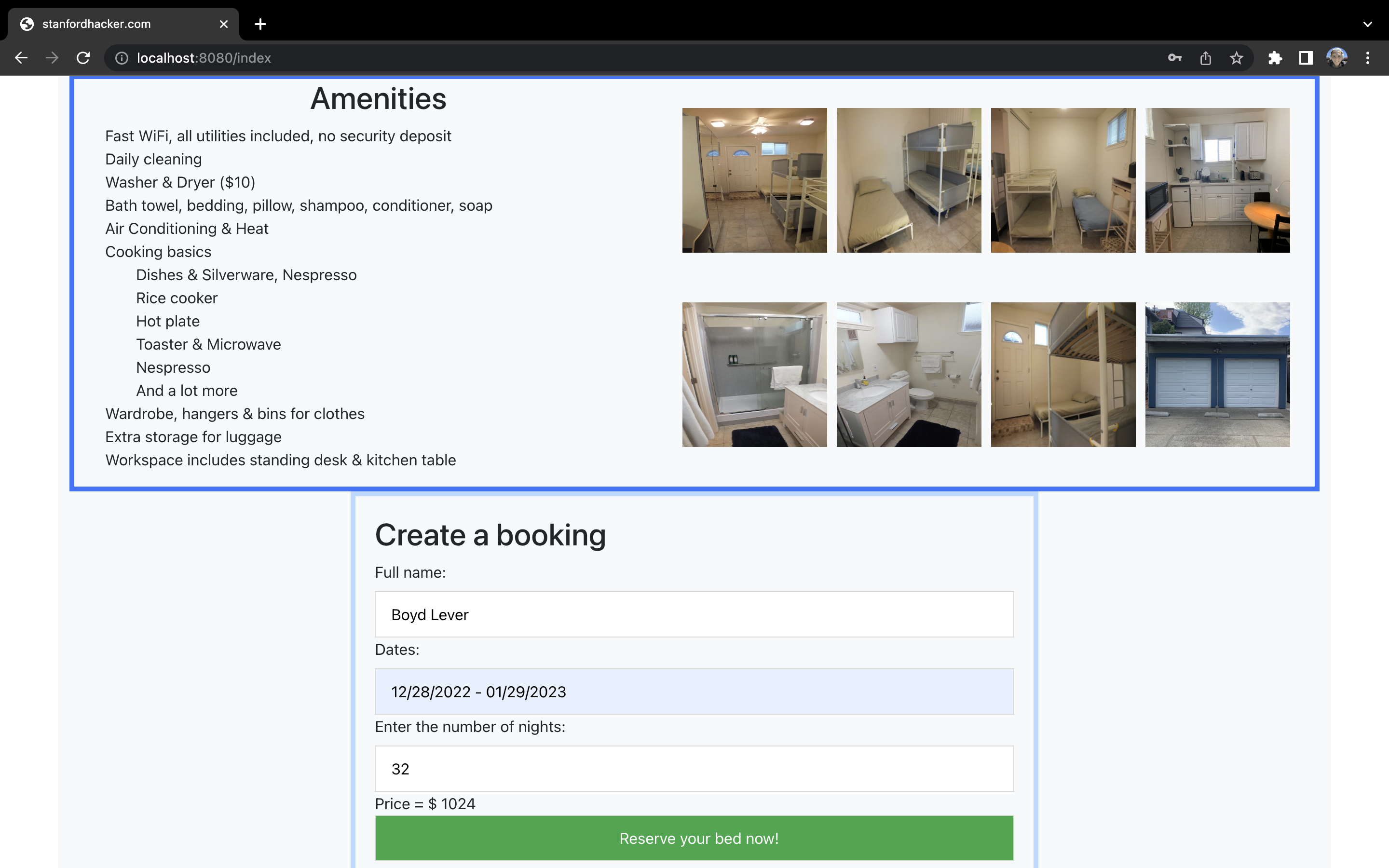 GitHub - BoydBLever/StanfordHacker: An interactive Airbnb inspired web ...