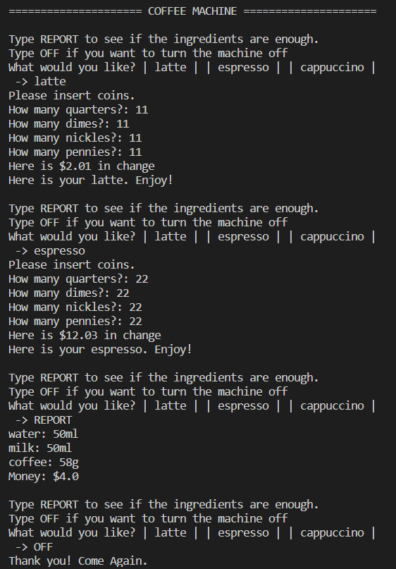 GitHub - KingDavid-06/Simple-Coffee-Machine: This is for the Academic ...