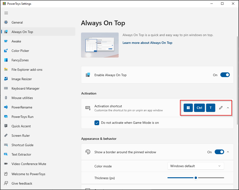 Update Shortcut Guide to include new shortcuts specific for PowerToys