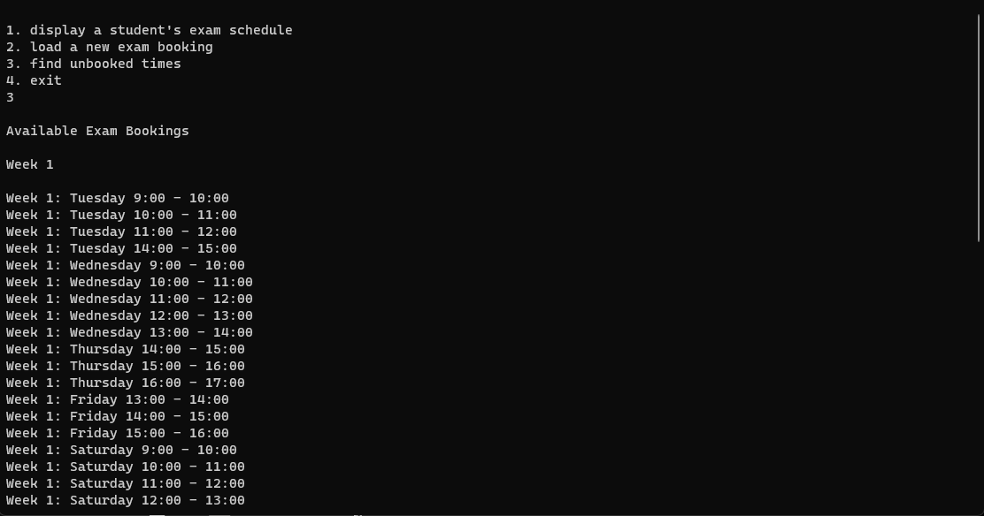 GitHub - JackJohn0123/C-exam-scheduler: C language program that ...