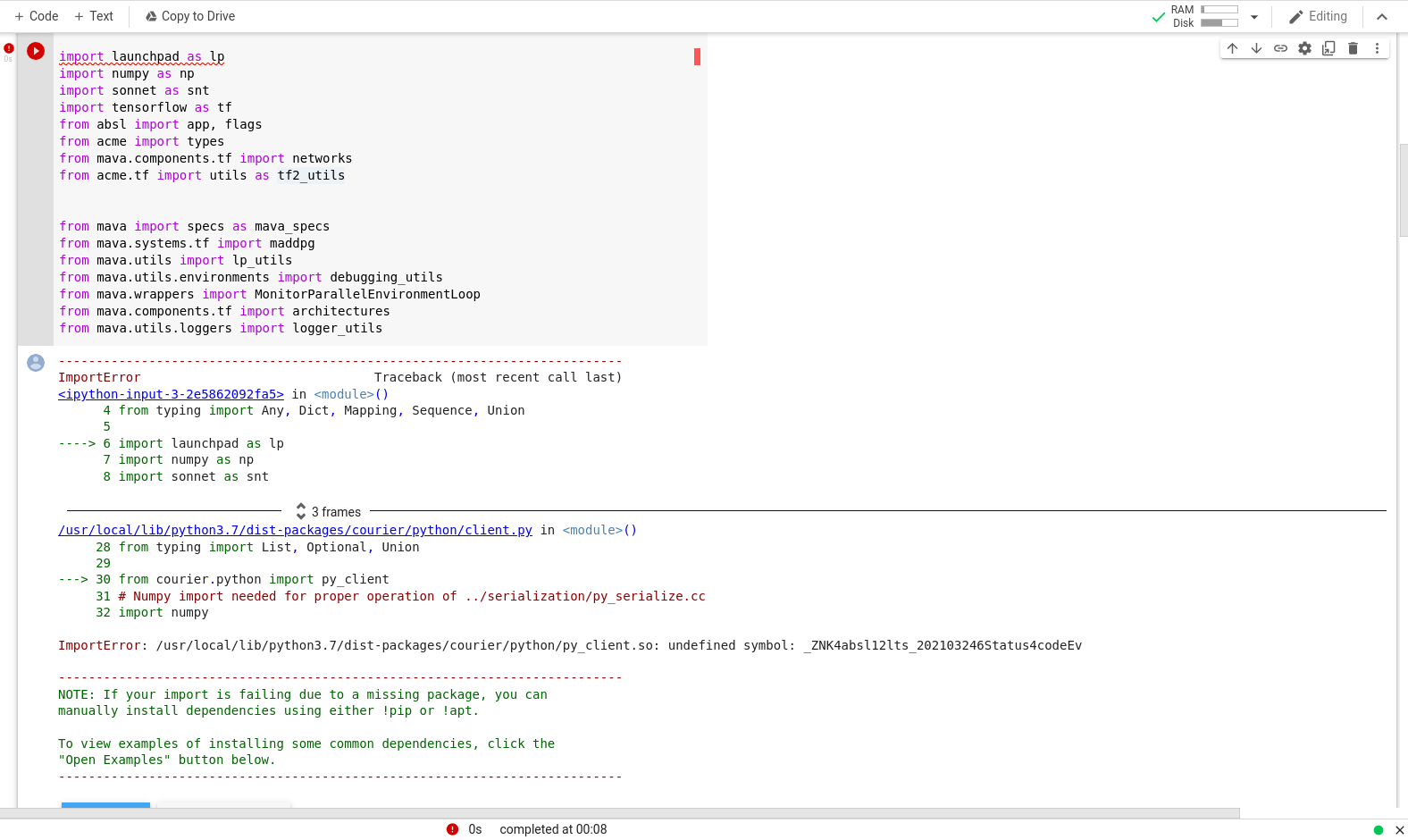 Issue running quickstart notebook · Issue #331 · instadeepai/Mava · GitHub