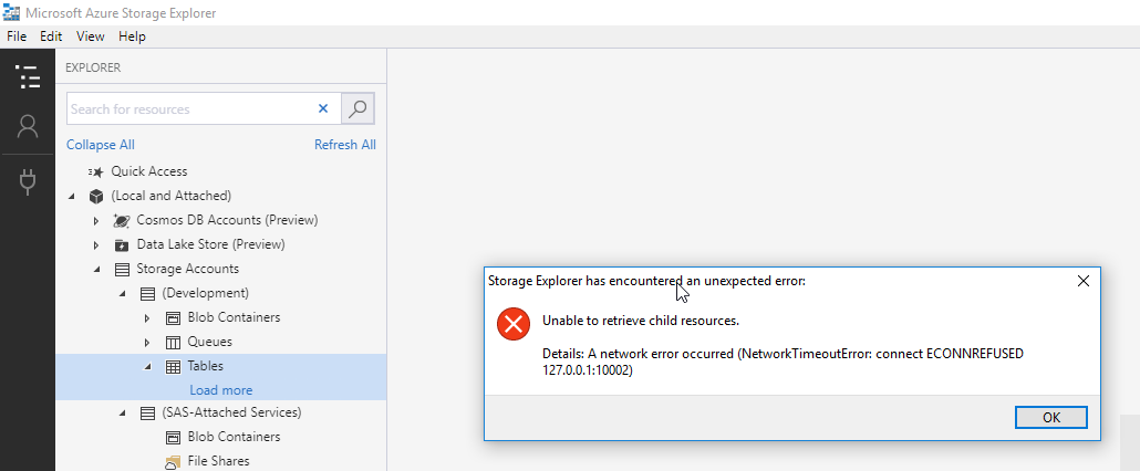 Unable to retrieve child resources error · Issue #495 · microsoft ...