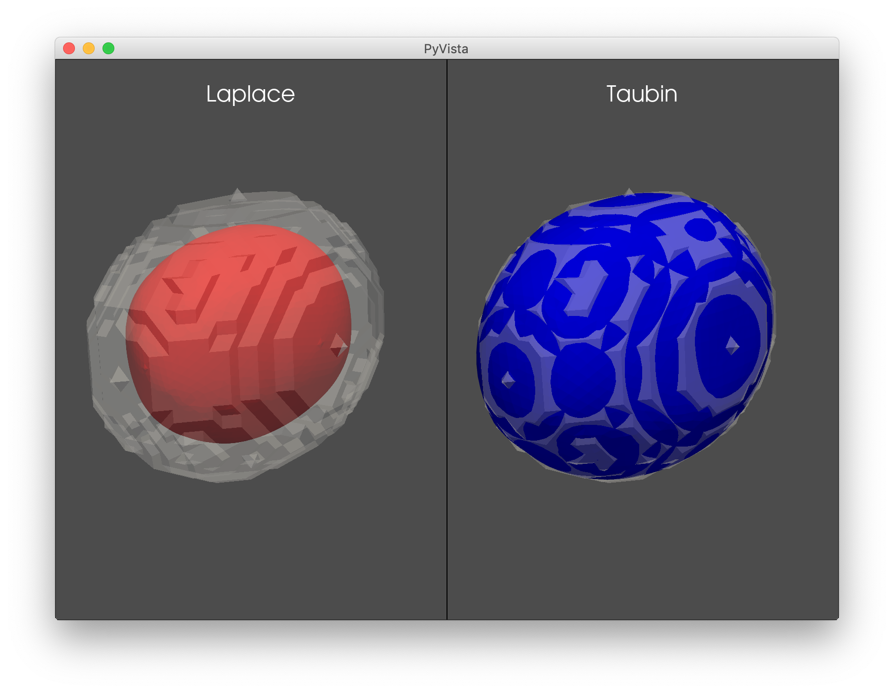 Mesh internal surface smoothing behavior changed in  vtkWindowedSincPolyDataFilter - Support - VTK