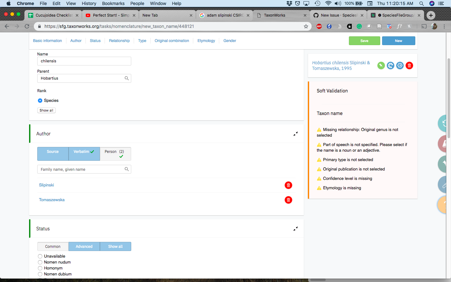 Bulk upload creates author names in wrong order, not order originally ...