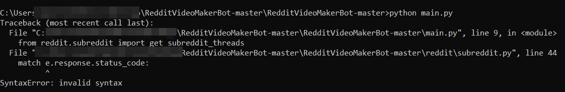 [Bug]: · Issue #1264 · elebumm/RedditVideoMakerBot · GitHub