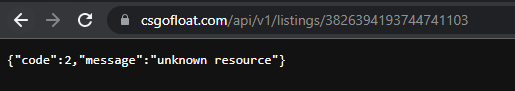 API doesn't give any information · Issue #109 · csfloat/inspect · GitHub