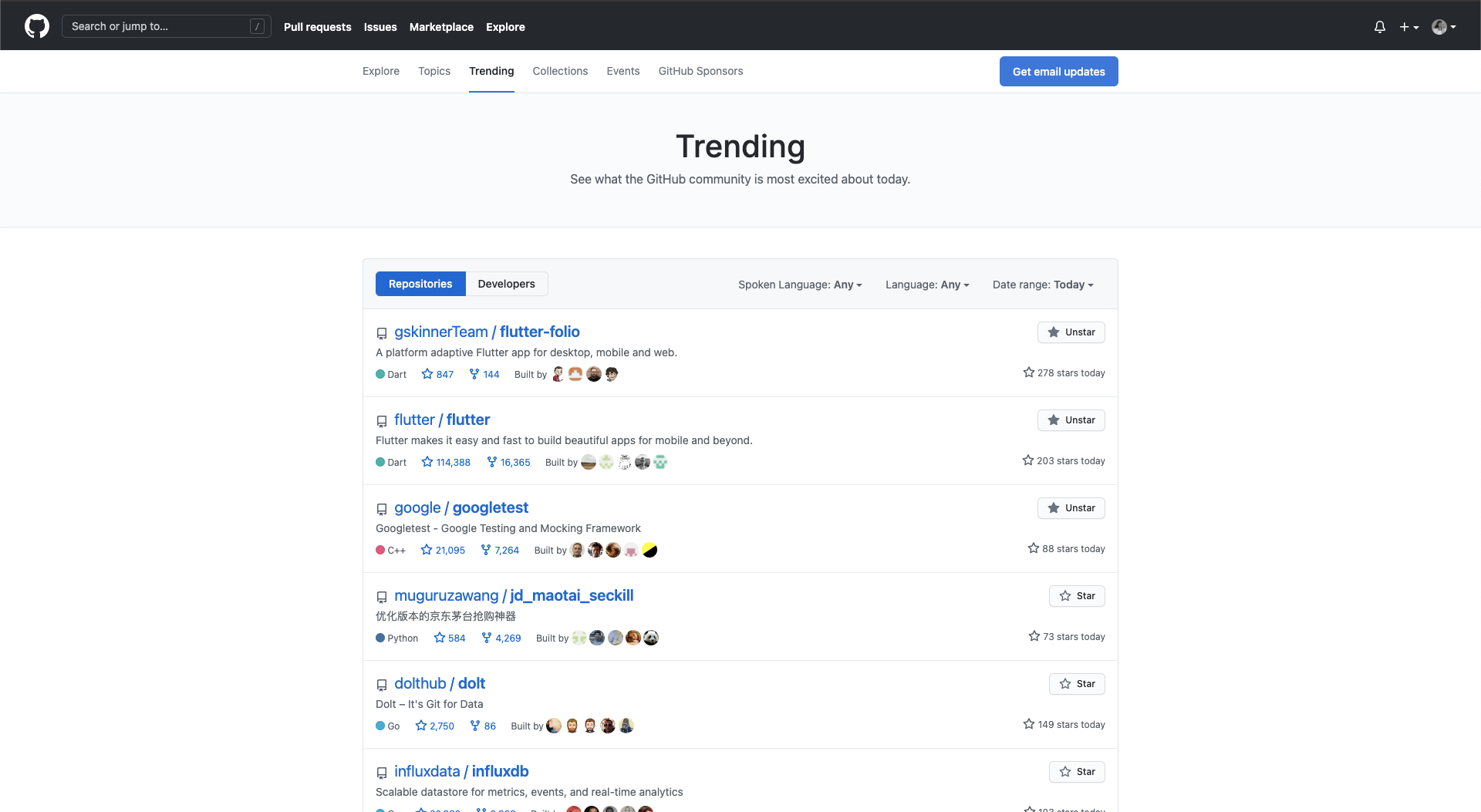 Dark mode not working in Github Trending page · Issue #2721 · mislav ...