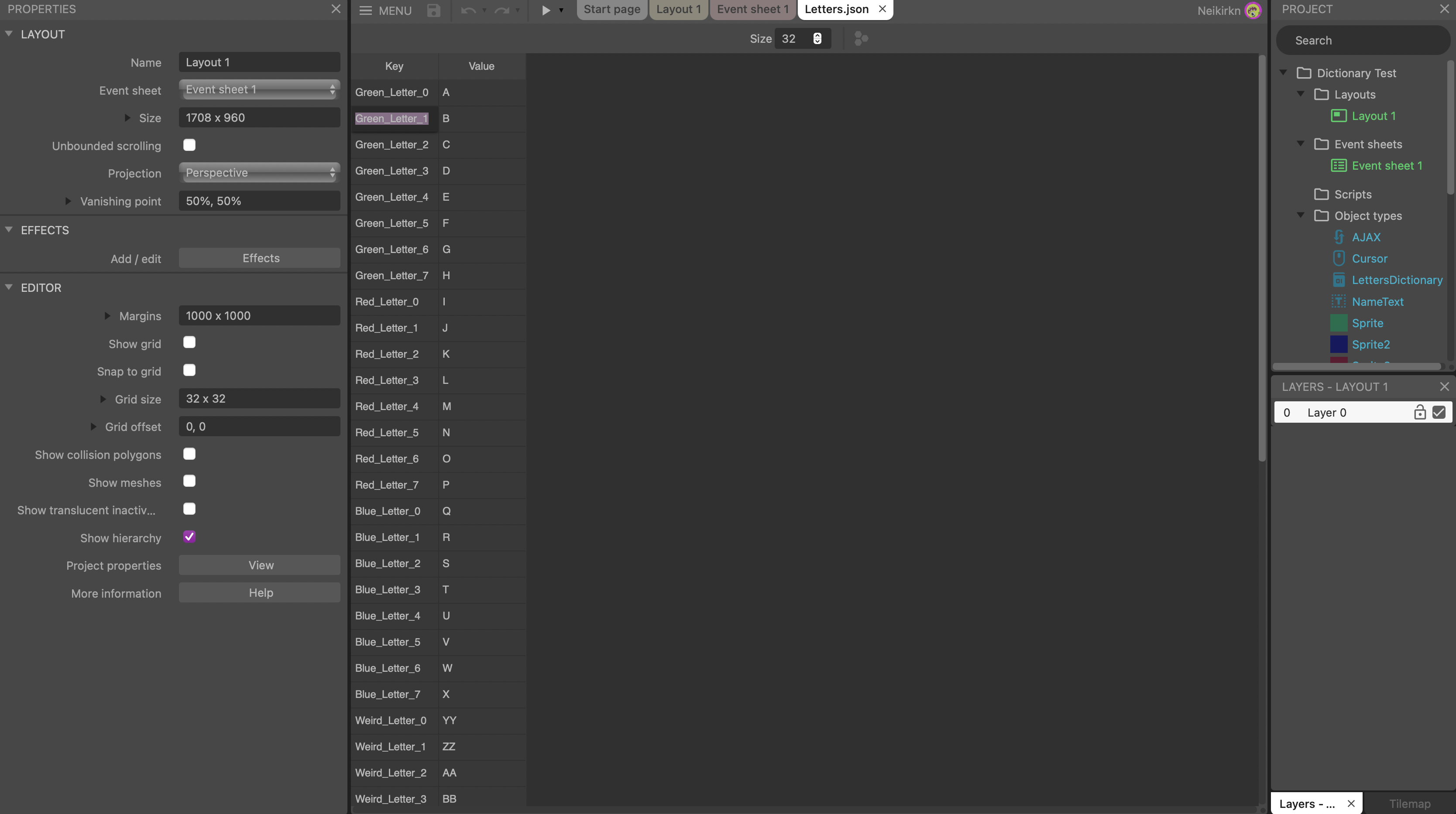 Dictionary Spacing Issue · Issue #6145 · Scirra/Construct-bugs · GitHub