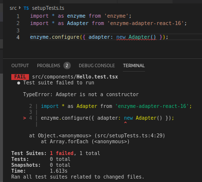 Where do I put setupTests file · Issue #1265 · enzymejs/enzyme · GitHub