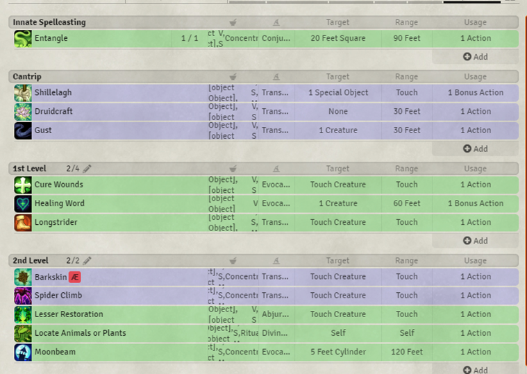 Spell Components not displaying correctly · Issue 584 · sdenec/tidy5esheet · GitHub