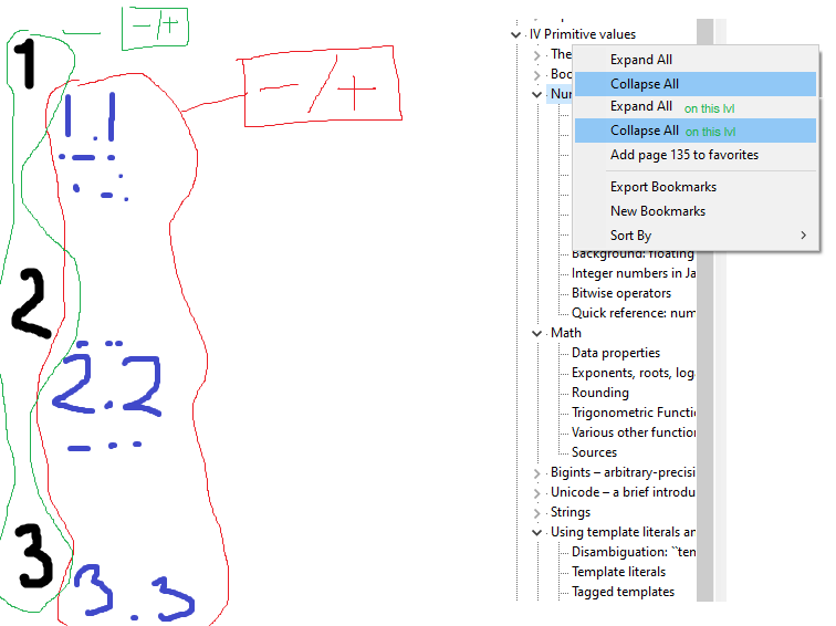 collapse all bookmarks the same level · Issue 1895 · sumatrapdfreader