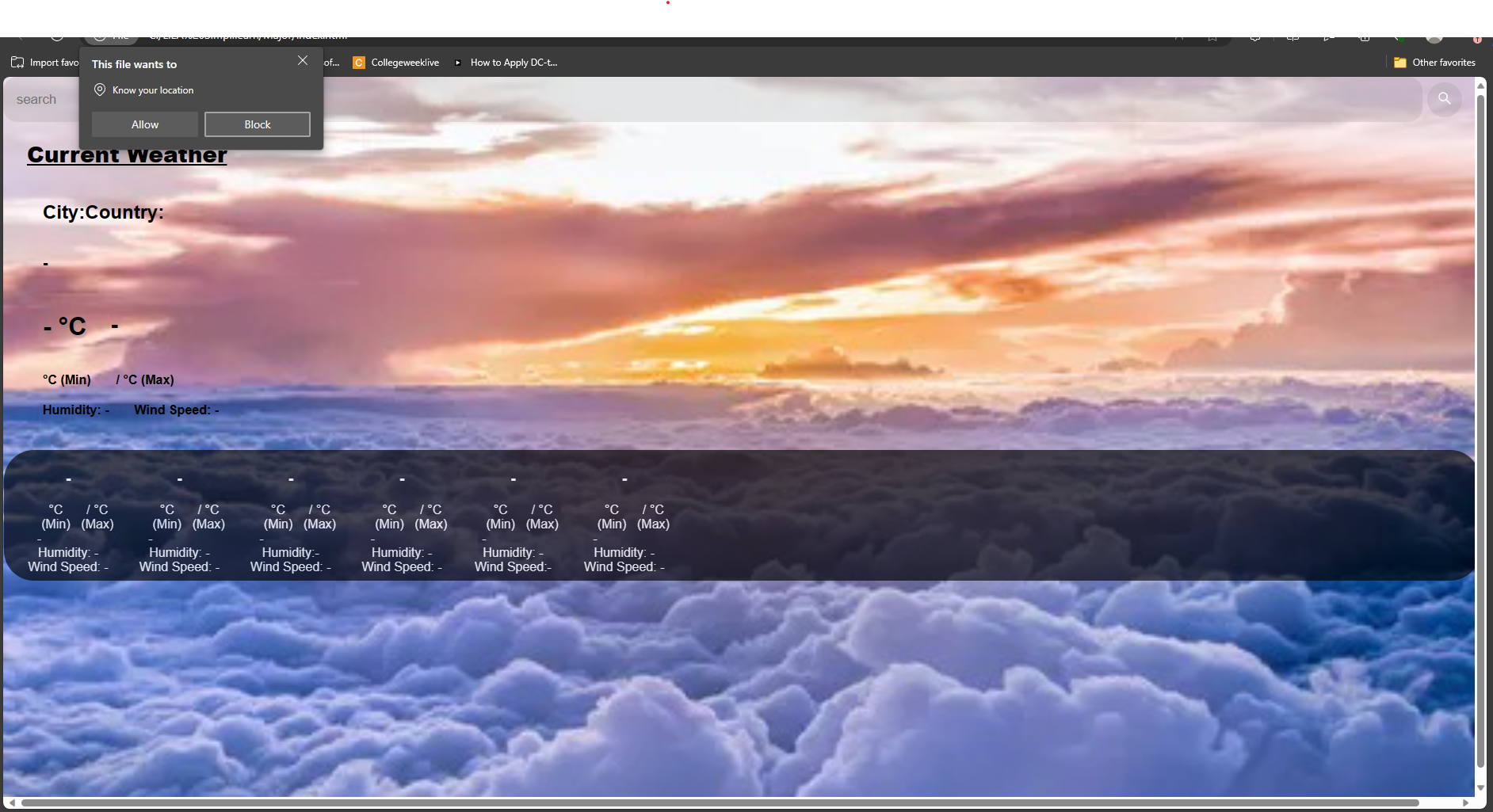 GitHub - Lila2128/WeatherApp