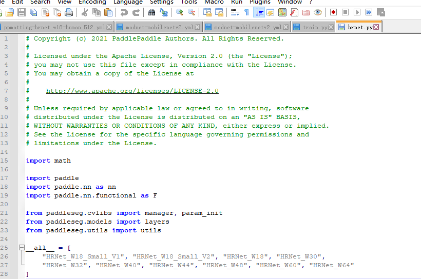 人像抠图替换不同的backbone · Issue #2708 · PaddlePaddle/PaddleSeg · GitHub