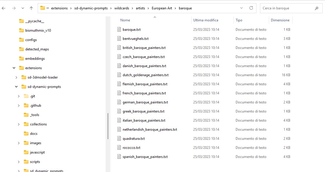 All the wildcards disappeared from the Wildcards Manager tab despite the fact that the folders