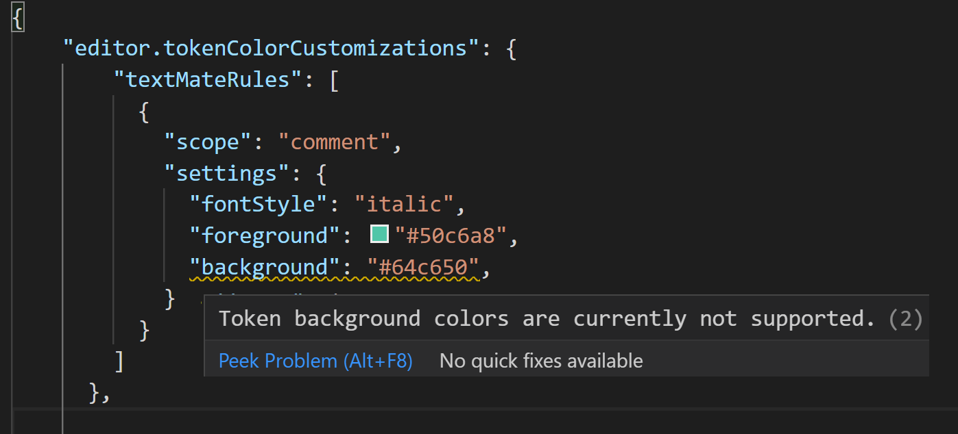 Comment Block Background Color · Issue #113478 · microsoft/vscode · GitHub