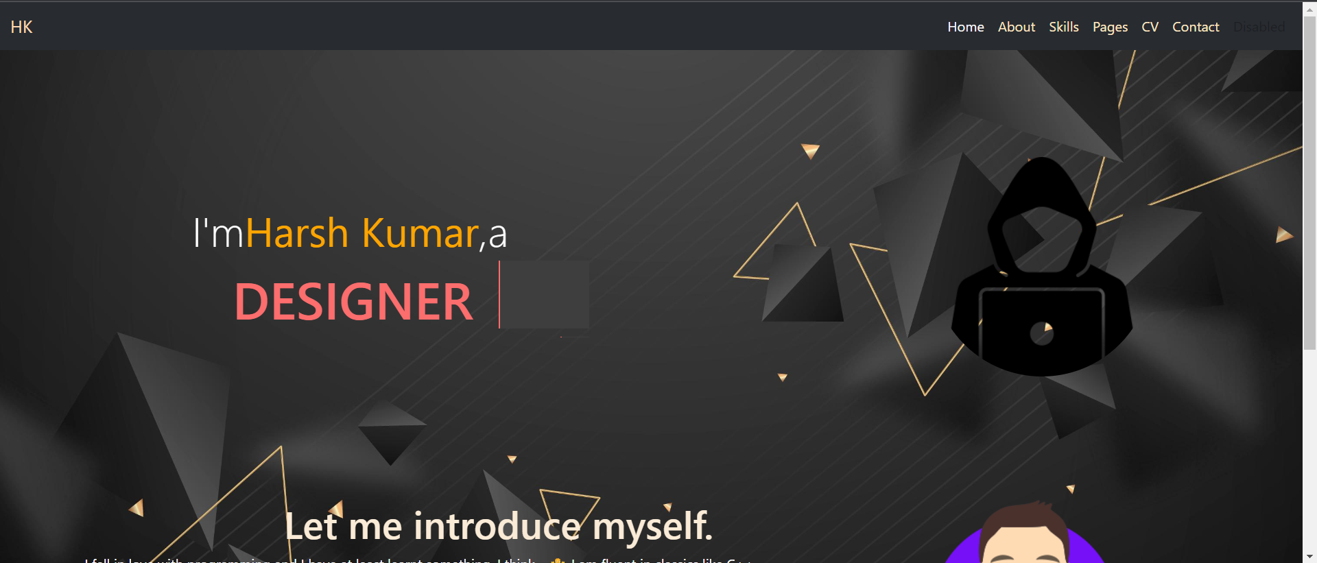 GitHub - Harshkrsingh05/Portfolio: this is a personal portfolio where ...