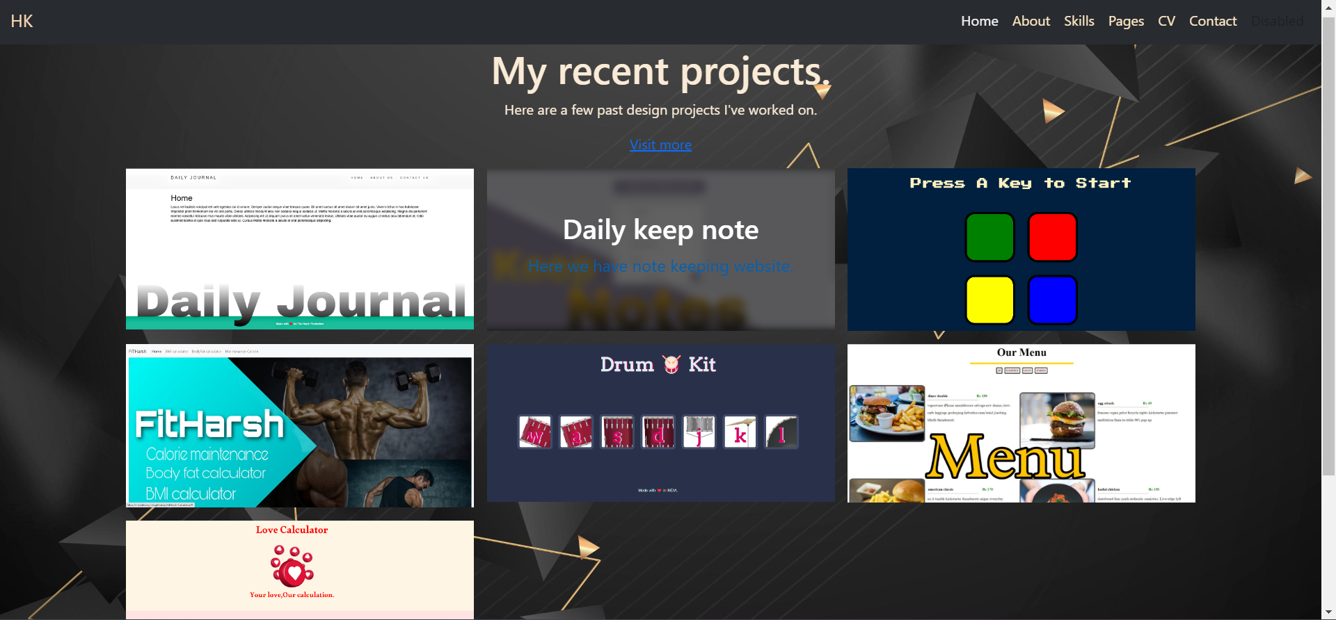 GitHub - Harshkrsingh05/Portfolio: this is a personal portfolio where ...