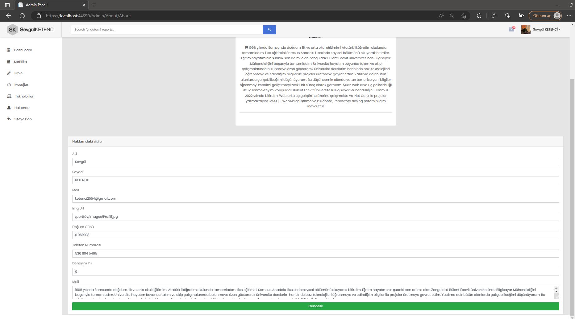 GitHub - Sevgulketencii/Portfolio