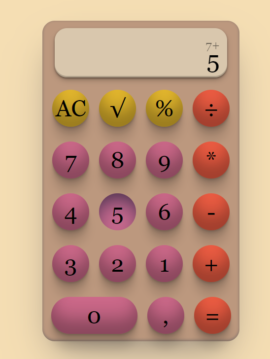 GitHub - magdaV24/Calculator: Calculator using HTML, CSS and Javascript