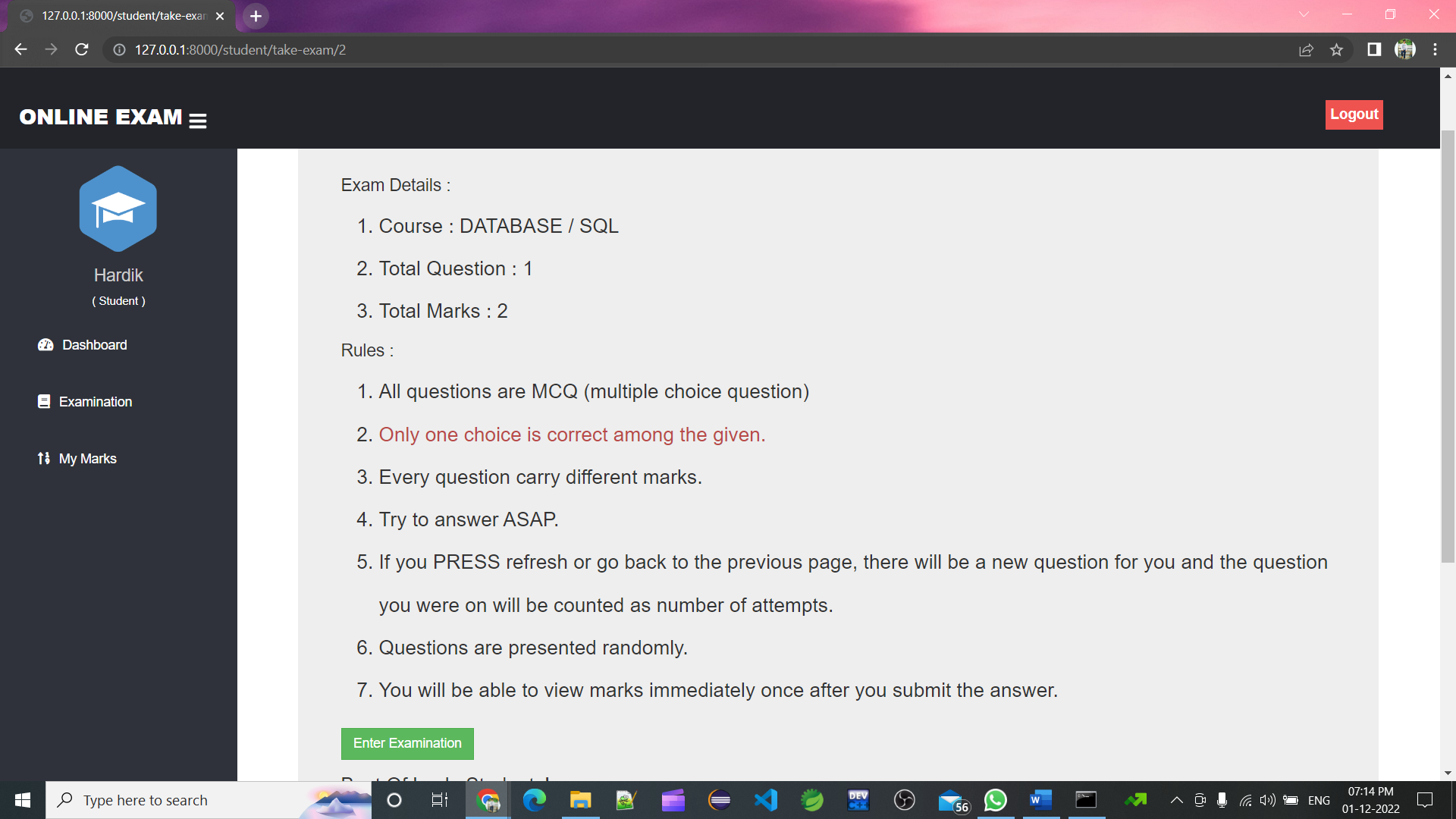 GitHub - HardikSP111/Examination-Portal