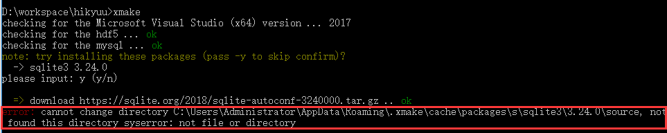 Windows下使用sqlite3失败 · Issue #9 · xmake-io/xmake-repo · GitHub