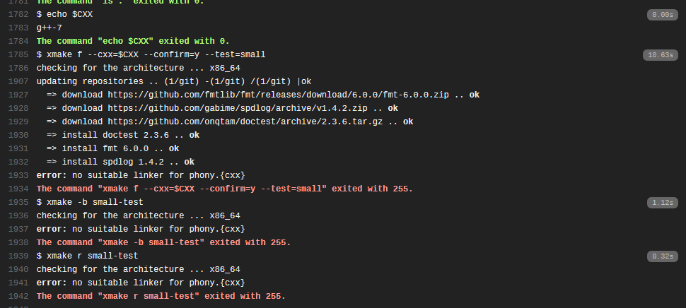 travis上使用xmake编译项目突然失败 · Issue #755 · xmake-io/xmake · GitHub