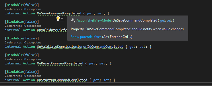 INPC002 - should not warn, when property is annotated with [Bindable ...